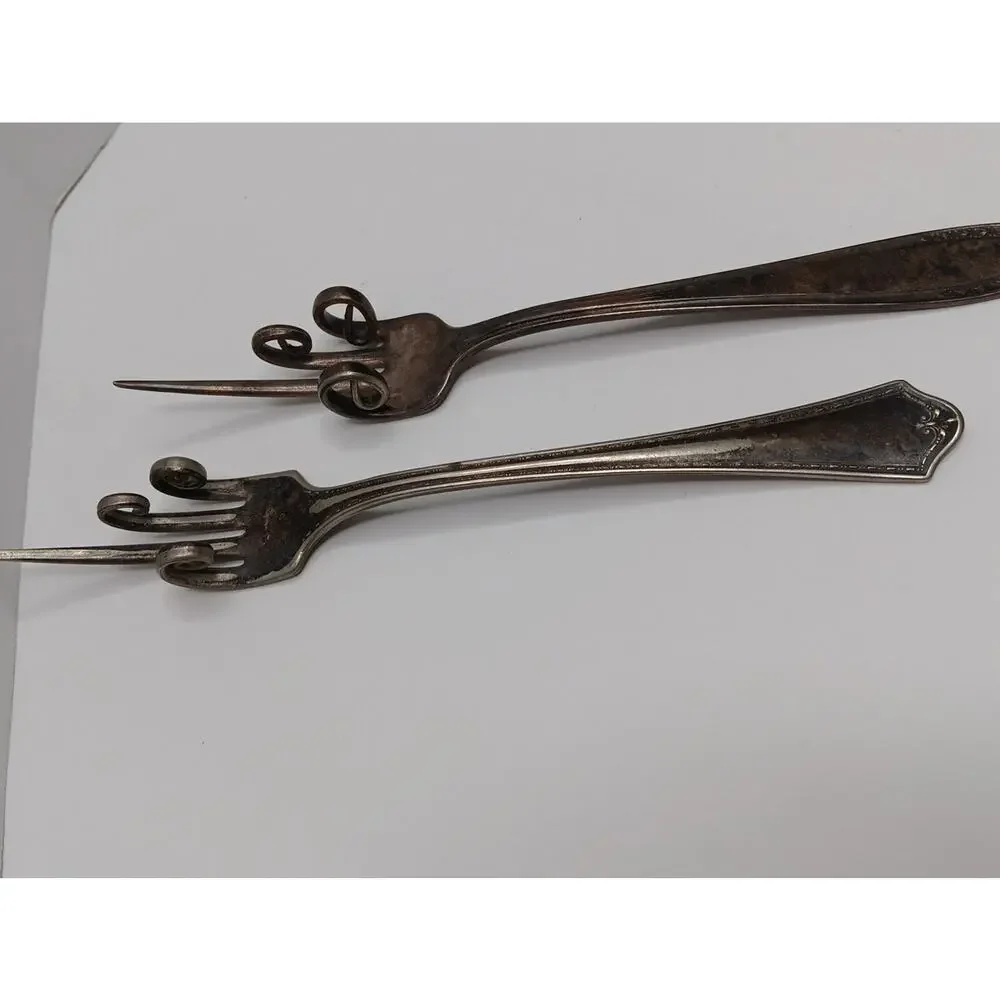 Oneida Community Silver Plate Gag Gift Forks